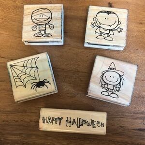 Halloween Rubber Stamp Set